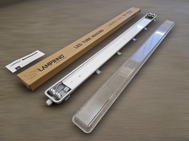 8 x 120cm pro dubbele led tl t8 armaturen waterdicht met reflectoren - afbeelding 5 van  9