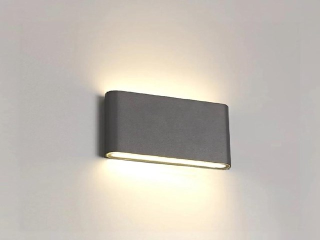 8 x 12w led wandlamp duo licht zwart warm wit waterdicht 17.5cm - afbeelding 8 van  10