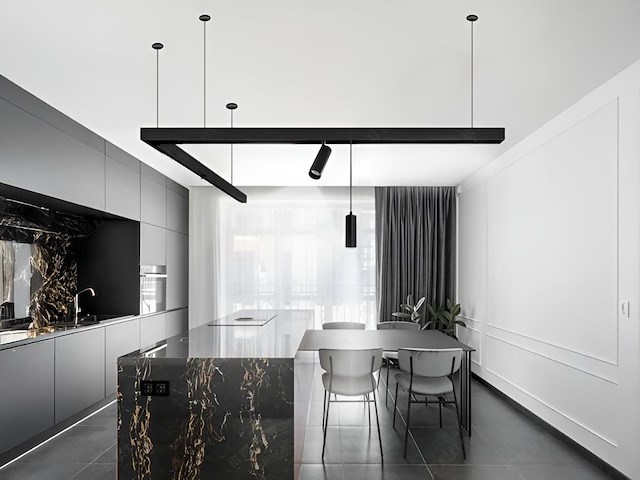 8 x 18w 3000k led pro railspot cilinder zand zwart draaibaar - afbeelding 3 van  8