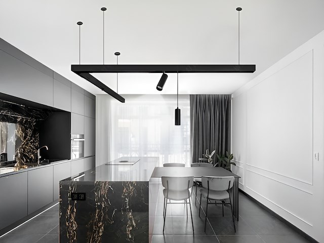 8 x 18w 4000k led pro railspot cilinder zand zwart draaibaar - afbeelding 4 van  8