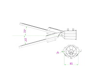 8 x 50w 5000k led straatverlichting met lens waterdicht kantelbaar - afbeelding 10 van  10