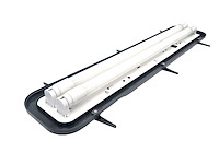 8 x 60cm pro dubbele led tl t8 armaturen waterdicht donkergrijs met reflector - afbeelding 8 van  9