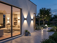8 x 7.5w led wandlamp design zand zwart warm wit - afbeelding 7 van  9