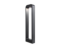 8 x 7w led zand zwart tuinlamp 60cm warm wit - afbeelding 2 van  8