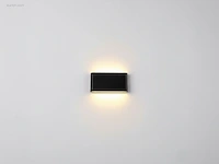 (8 x) 8 x 12w led wandlamp duo licht zwart warm... - afbeelding 7 van  11