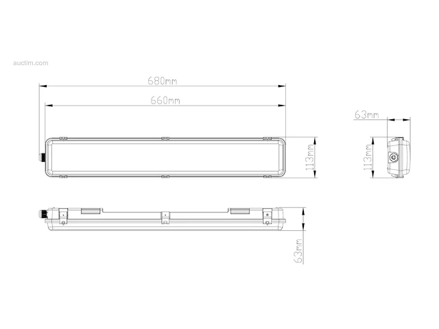 (8 x) 8 x 60cm pro dubbele led tl t8 armaturen... - afbeelding 5 van  5