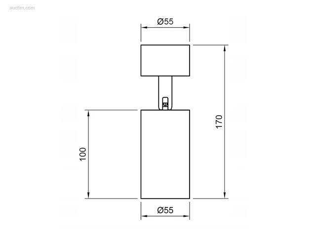 (8 x) 8 x gu10 opbouwspot armatuur cilinder zand... - afbeelding 8 van  8