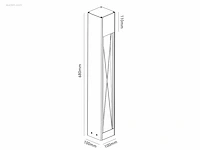 (8 x) 8 x staande tuinlamp 68cm gu10 fitting... - afbeelding 6 van  6