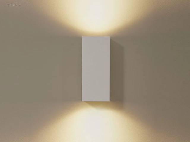 (8 x) 8 x wandlamp rechthoekig gu10 duo fitting... - afbeelding 8 van  9