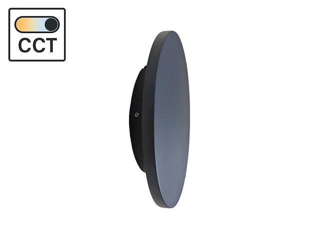 8 x 8.5w led wandlamp rond design 3in1 kleur cct zand zwart - afbeelding 2 van  8