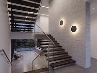 8 x 8.5w led wandlamp rond design 3in1 kleur cct zand zwart - afbeelding 3 van  8