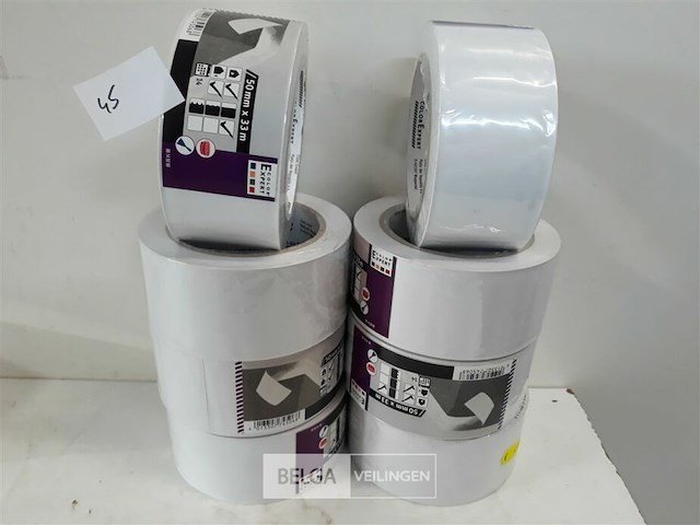 8 x afplaktape 50 mm x 33 m binnen + buiten - afbeelding 2 van  3