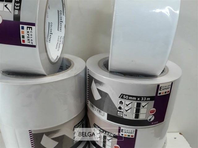 8 x afplaktape 50 mm x 33 m binnen + buiten - afbeelding 3 van  3
