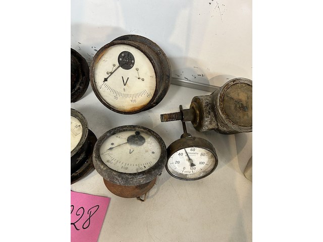 8 x antieke industriele meter - afbeelding 3 van  4