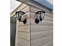 8 x arina wand buiten lamp zwart - afbeelding 4 van  7