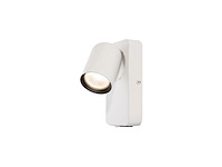 8 x bedlamp wandlamp gu10 armatuur cilinder wit en zwart draaibaar - afbeelding 2 van  4