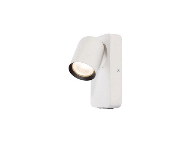 8 x bedlamp wandlamp gu10 armatuur cilinder wit en zwart draaibaar - afbeelding 1 van  4
