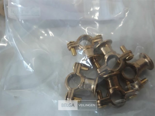 8 x beugel messing 5 stuks voor buis 10mm - afbeelding 3 van  3