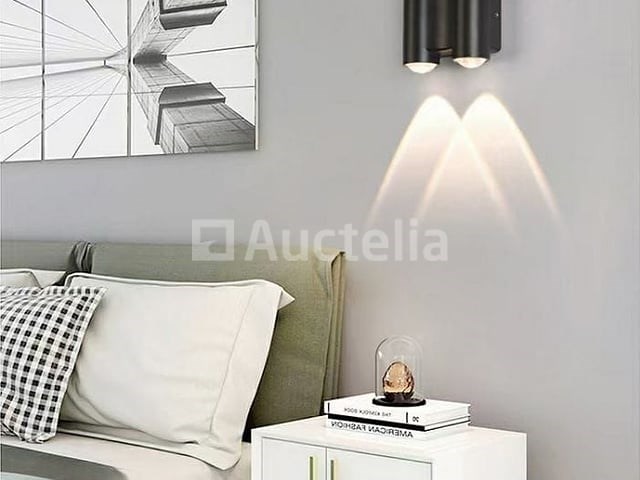 8 x bidirectionele led wandlamp – 4w – 3500k warm wit – ip54 – sw-47-2 - afbeelding 1 van  3