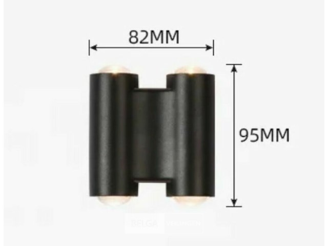 8 x bidirectionele led wandlamp – 4w – 3500k warm wit – ip54 – sw-47-2 - afbeelding 4 van  4