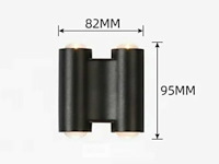 8 x bidirectionele led wandlamp – 4w – 3500k warm wit – ip54 – sw-47-2 - afbeelding 4 van  4