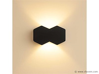 8 x bidirectionele led wandlamp – 4w – 3500k warm wit – ip54 – sw-51-2 - afbeelding 2 van  4