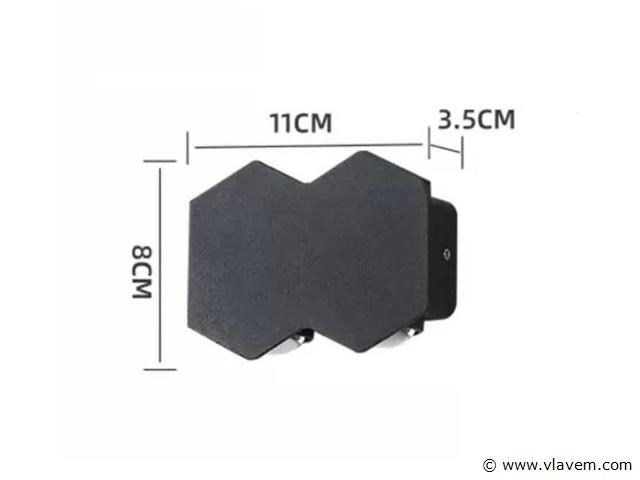 8 x bidirectionele led wandlamp – 4w – 3500k warm wit – ip54 – sw-51-2 - afbeelding 4 van  4