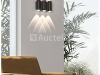 8 x bidirectionele led wandlamp – 6w – 3500k warm wit – ip54 – sw-47-3 - afbeelding 3 van  3