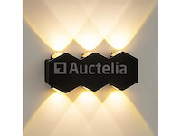 8 x bidirectionele led wandlamp – 6w – 3500k warm wit – ip54 – sw-51-3 - afbeelding 2 van  4