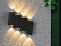 8 x bidirectionele led wandlamp – 8w – 3500k warm wit – ip54 – sw-45-4 - afbeelding 4 van  4