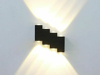 8 x bidirectionele led wandlamp – 8w – 3500k warm wit – ip54 – sw-45-4 - afbeelding 1 van  5