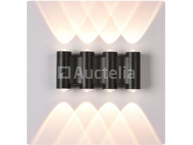 8 x bidirectionele led wandlamp – 8w – 3500k warm wit – ip54 – sw-47-4 - afbeelding 1 van  3