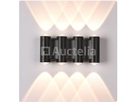 8 x bidirectionele led wandlamp – 8w – 3500k warm wit – ip54 – sw-47-4 - afbeelding 1 van  3