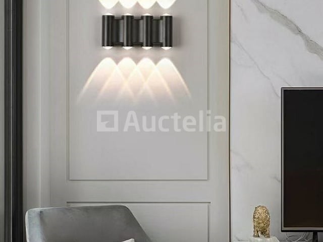 8 x bidirectionele led wandlamp – 8w – 3500k warm wit – ip54 – sw-47-4 - afbeelding 2 van  3