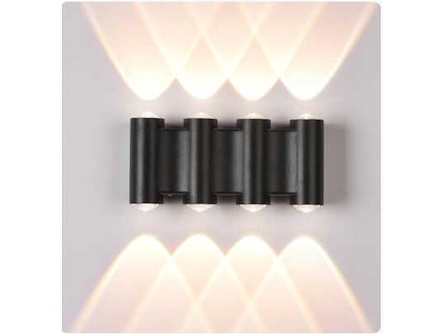 8 x bidirectionele led wandlamp – 8w – 3500k warm wit – ip54 – sw-47-4 - afbeelding 4 van  6