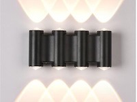 8 x bidirectionele led wandlamp – 8w – 3500k warm wit – ip54 – sw-47-4 - afbeelding 1 van  3