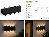 8 x bidirectionele led wandlamp – 8w – 3500k warm wit – ip54 – sw-51-4 - afbeelding 4 van  4