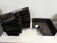 8 x binnenhoek 140mm bruin pvc regenafvoer - afbeelding 2 van  3