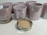 8 x bloempotje 2 assorti roze - afbeelding 3 van  3