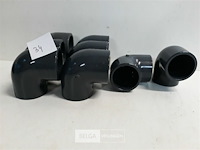 8 x bocht 90° 40 mm drukleiding lijmverbinding - afbeelding 3 van  3