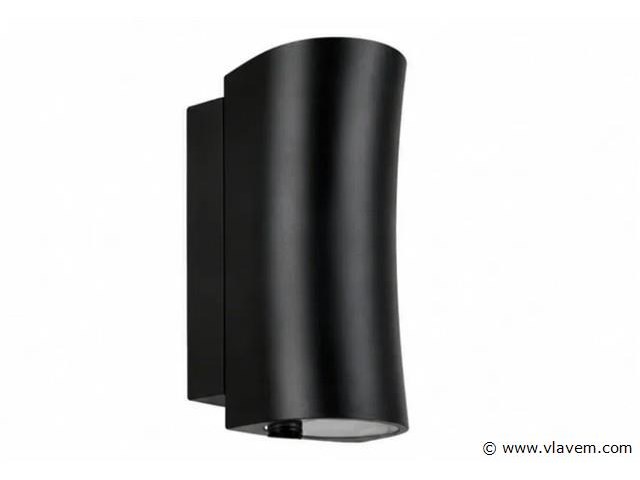8 x buiten wandlamp up & down – gu10 – zwart – ip44 – safari - afbeelding 2 van  5