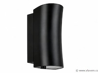 8 x buiten wandlamp up & down – gu10 – zwart – ip44 – safari - afbeelding 2 van  5