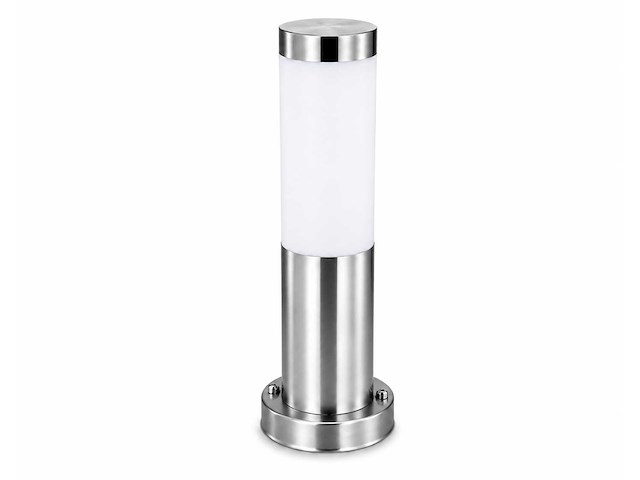8 x buitenlamp tuinpaal – e27 – chroom – ip44 – 325mm – defne-3 - afbeelding 13 van  15