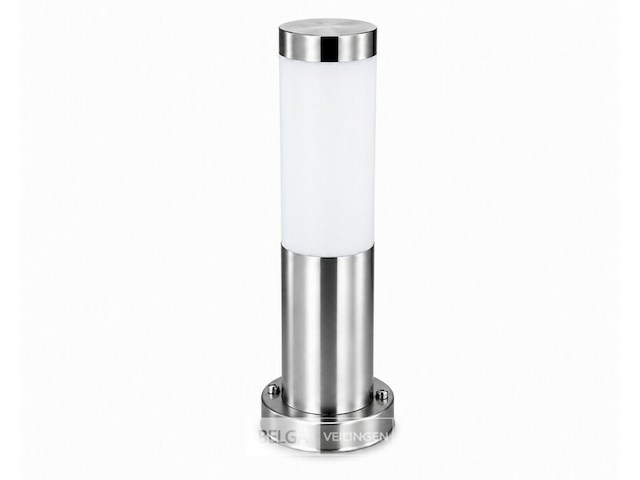 8 x buitenlamp tuinpaal – e27 – chroom – ip44 – 325mm – defne-3 - afbeelding 3 van  6