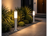 8 x buitenlamp tuinpaal – e27 – chroom – ip44 – 500mm – defne-4 - afbeelding 12 van  15