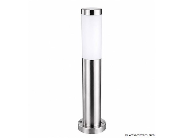 8 x buitenlamp tuinpaal – e27 – chroom – ip44 – 500mm – defne-4 - afbeelding 2 van  5