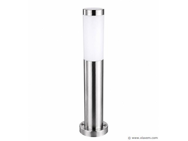 8 x buitenlamp tuinpaal – e27 – chroom – ip44 – 500mm – defne-4 - afbeelding 2 van  5