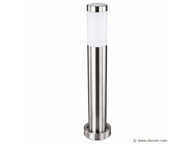 8 x buitenlamp tuinpaal – e27 – chroom – ip44 – 800mm – defne-5 - afbeelding 2 van  5