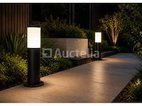 8 x buitenlamp tuinpaal – e27 – zwart – ip44 – 300mm – kavak-3 - afbeelding 4 van  5