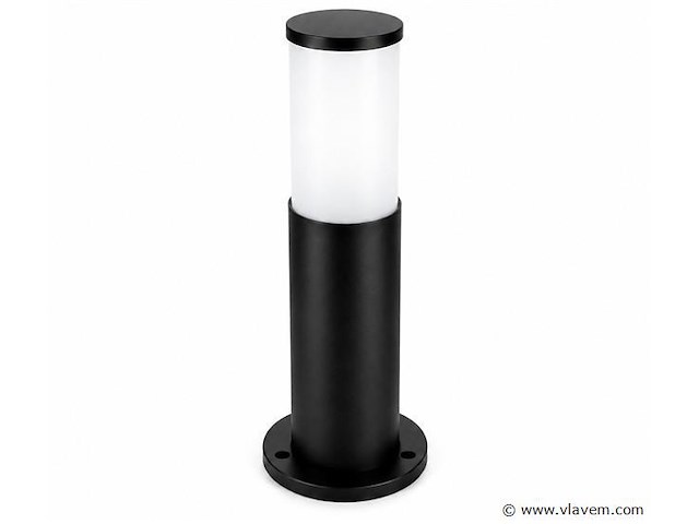 8 x buitenlamp tuinpaal – e27 – zwart – ip44 – 300mm – kavak-3 - afbeelding 2 van  5